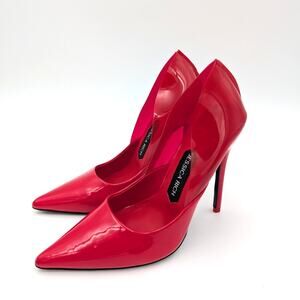 Jessica Rich Angelica Pointed Toe Heel Pumps Women's Red Size US7 EU37